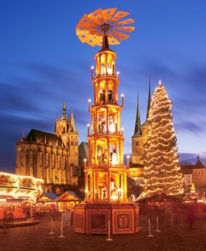 Erfurter Weihnachtsmarkt-Pyramide, Foto: Szyszka