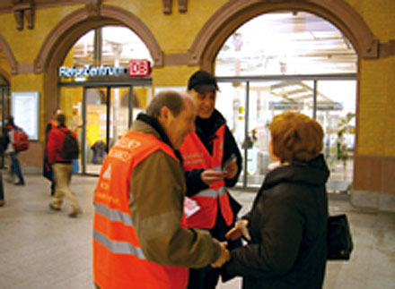 KoWo: Werbung für Hauptwohnsitz am Erfurter Hauptbahnhof