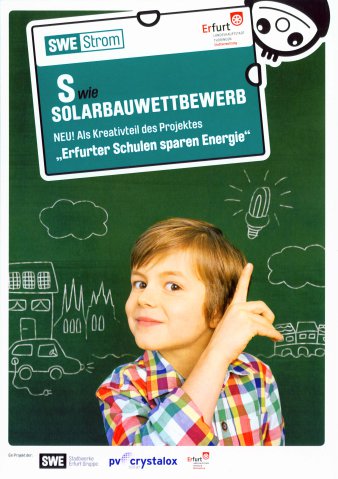 Bild: Faltblatt Solarbau © SWE Stadtwerke Erfurt Gruppe Faltblatt für Solarbaukasten 2014