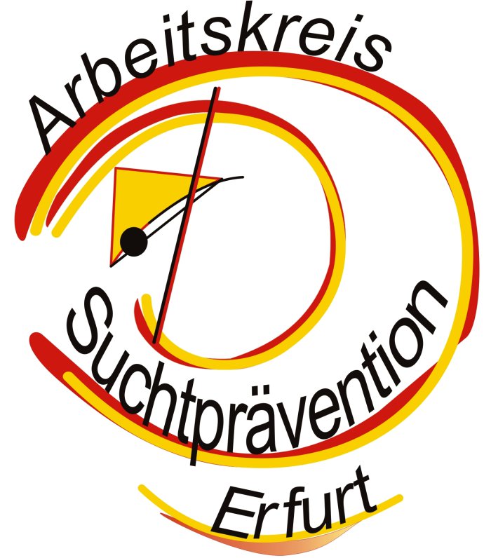Logo "Arbeitskreis Suchtprävention Erfurt" Das Logo des Arbeitskreises Suchtprävention Erfurt.