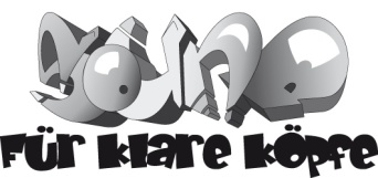 Logo "Sound für klare Köpfe" Das Logo der Veranstaltungsreihe "Sound für klare Köpfe" im Rahmen der Suchtprävention.