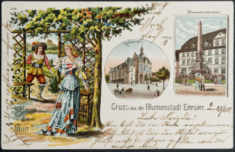 Postkarte mit handgeschriebenen Gruß
