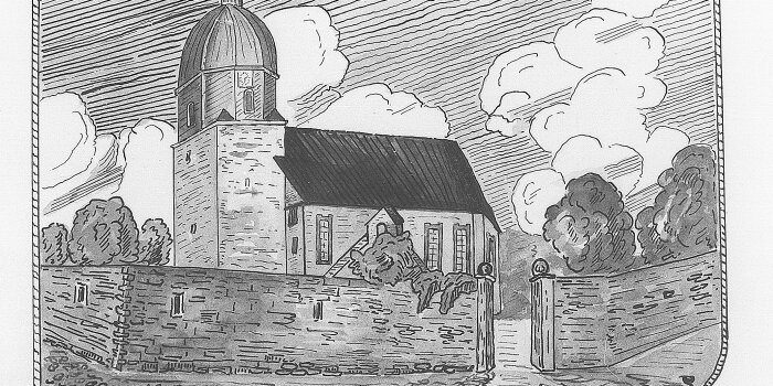 grafische Darstellung der Dorfkirche 
