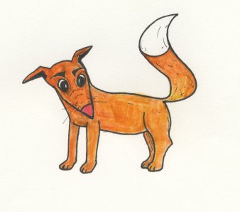 Zeichnung eines Tieres.