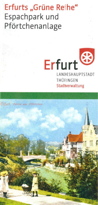 Titelblatt mit historischer Abbildung einer Parkanlage.