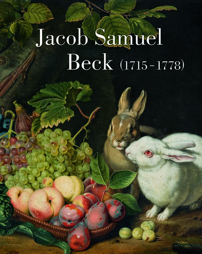 Das Katalogbuch "Jacob Samuel Beck – Zum 300. Geburtstag des Erfurter Malers" hrsg. v. Thomas v. Taschitzki und Kai Uwe Schierz, Sandstein Verlag Dresden, 272 Seiten, 269 überwiegend farbige Abbildungen, ist an der Kasse des Angermuseums zum Preis von 38 Euro erhältlich Bucheinband mit weißer Schrift auf Gemäldeabbildung.