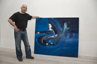 Frank Berendt in der Ausstellung Der Künstler in der Sonderausstellung