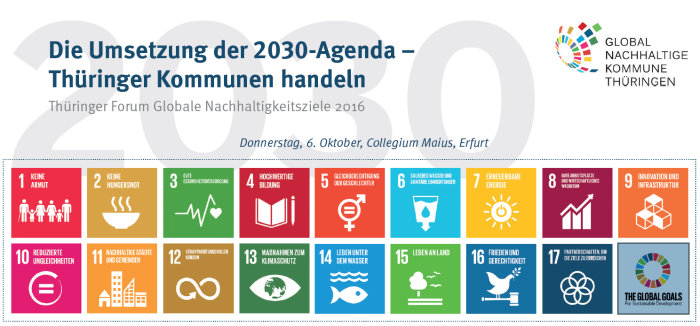 Forum Globale Nachhaltigkeitsziele: Die Umsetzung der 2030-Agenda Bunte Piktogramme
