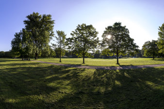 Park im Morgengrauen, Panorama