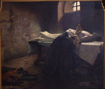 Luther an der Leiche seines Freundes Alexius
