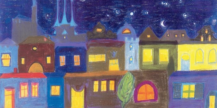 Foto: Weihnachtsplakat der Musikschule Erfurt © Stadtverwaltung Erfurt, Musikschule Kinderzeichnung als Weihnachtsplakat der Musikschule Erfurt