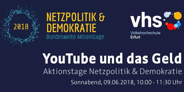 Text-Slider zu den bundesweiten Aktionstagen Netzpolitik und Demokratie vom 07. bis 09.06.2018.