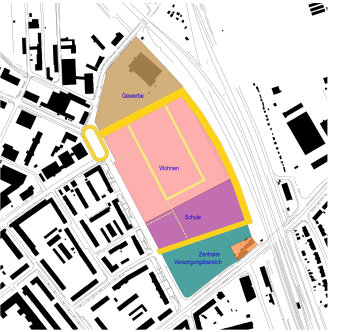 Bebauungsplan JOV416 „Bereich östlich der Greifswalder Straße“ - Nutzungsschema