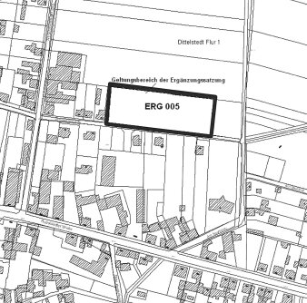 Ergänzungssatzung für den Ortsteil Dittelstedt, Steinbergstraße - Geltungsbereich