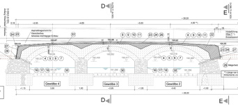 Schematische Darstellung der geplanten Sanierungsmaßnahmen am Brückenbauwerk.