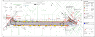 Lageplan Umgestaltung Gutenbergstraße Der Plan zeigt die detaillierten Umbaumaßnahmen in der Gutenbergstraße.