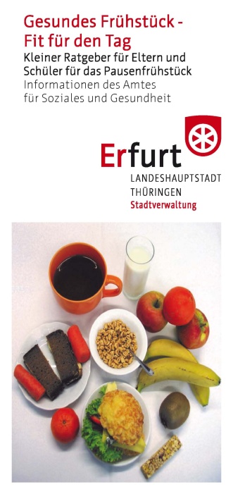 Titelblatt - Faltblatt - Gesundes Frühstück - Fit für den Tag