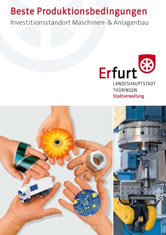 Titelseite des Faltblattes - Branchenporträt Maschinen- und Anlagenbau