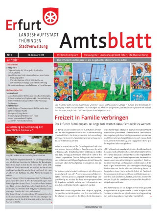 Bildliche Darstellung der Titelseite mit Foto vom Familienpasses 2015 - Kinderzeichnungen