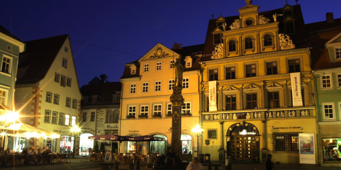 Foto: Kunsthalle © Stadtverwaltung Erfurt Kunsthalle bei Nacht