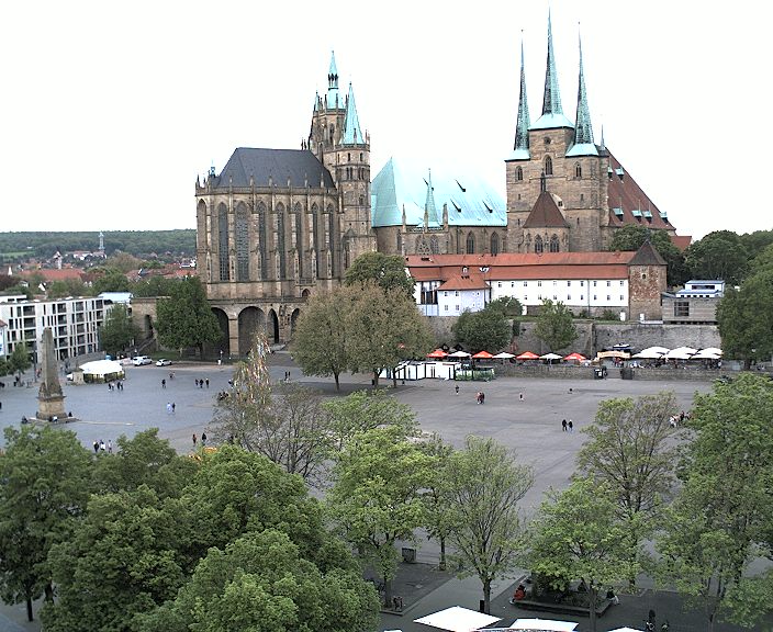 Webcam Erfurter Domplatz.