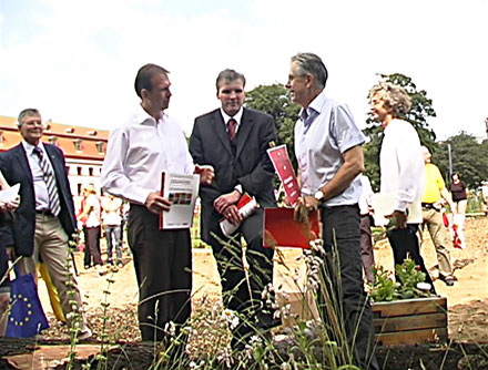 Hirschgarten: MP D. Althaus, OB A. Bausewein, Prof N. Müller