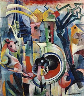 Bild: Heinrich Campendonk: Bayerische Landschaft Heinrich Campendonk: Bayerische Landschaft