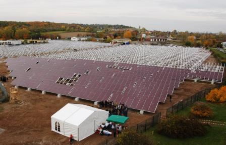 Solarpark der BFE - Richtfest
