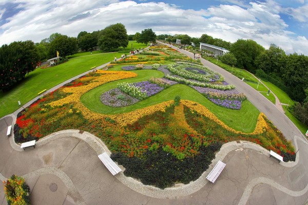 Egapark Großes Blumenbeet