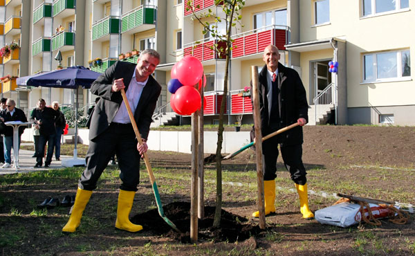 Sanierungsabschluss im KoWo-Wohngebiet auf dem Wiesenhügel