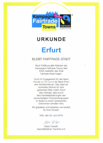 Urkunde mit Schrift