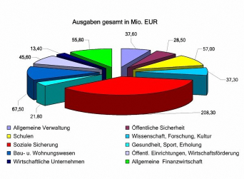 Tortendiagramm  mit Einzelpositionen