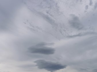 graues Wolkenmus, sieht nach Regen aus