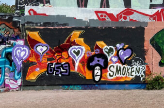 Graffiti auf Wand