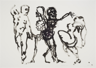 Kuratorenführung in der Ausstellung "Unterm Strich"