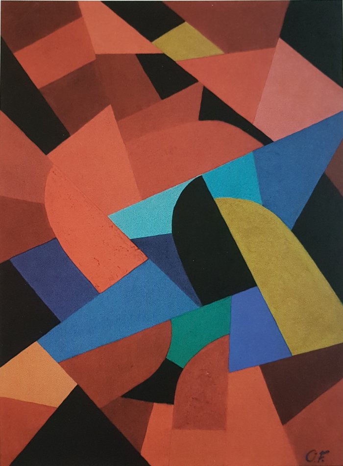 Otto Freundlich: Ohne Titel, 1936 Farbige grafische Elemente