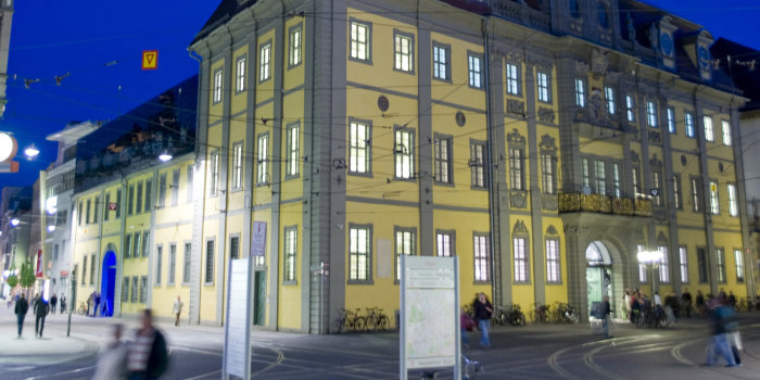 Foto: Angermuseum das Haus © Stadtverwaltung Erfurt Das Gebäude Angermuseum bei Nacht
