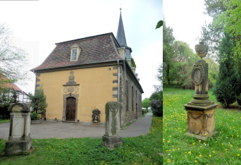 Kirche des Friedhofs in Azmannsdorf