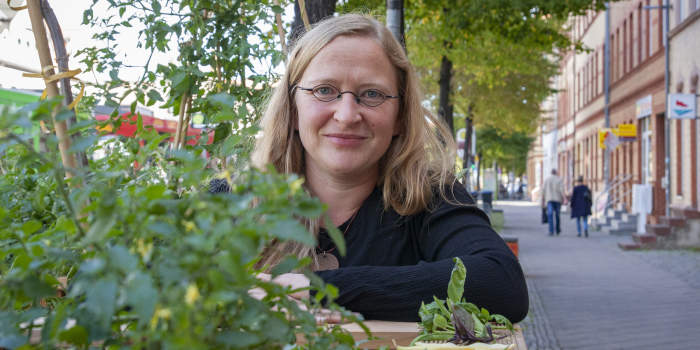 Plausch am Paradeiser-Beet
