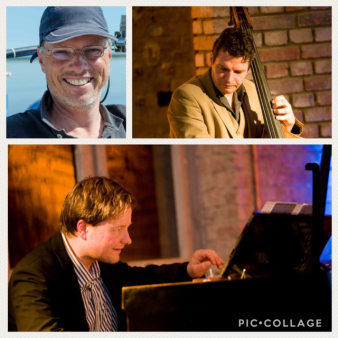 Foto: Acoustic Swing Trio © Acoustic Swing Trio drei einzelne Fotos der Musiker als Bildmontage