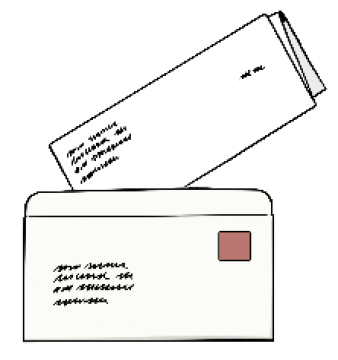Illustration eines Briefumschlags
