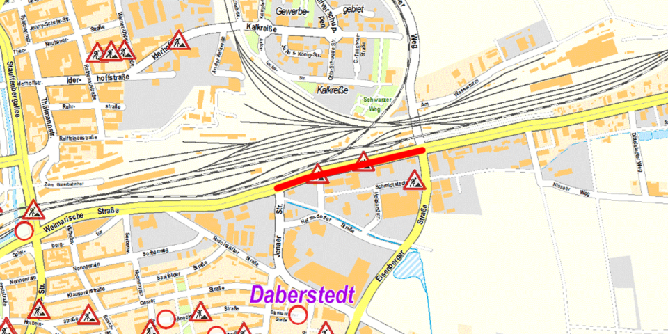 Sanierung der Weimarischen Straße 2019 – 2. Bauabschnitt | Erfurt.de