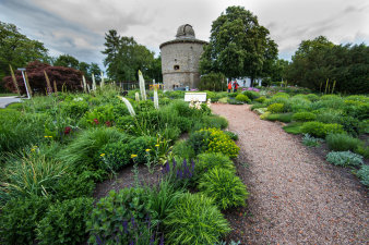 Turm mit Sternwarte im Hintergrund