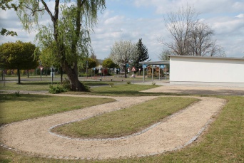 Verkehrsgarten Petersberg Ansicht des Verkehrsgartens auf der Zitadelle Petersberg