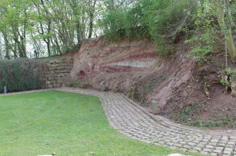 Petersberg geologischer Aufschluss Ansicht des Geologischen Aufschlusses auf dem Erfurter Petersberg