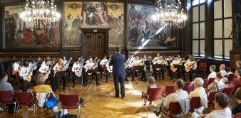 Gitarrenensemble im Konzert