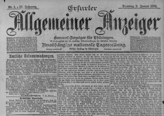 Erfurter Allgemeiner Anzeiger, 1906
