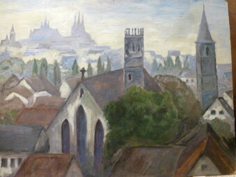 Gemälde einer Kirche