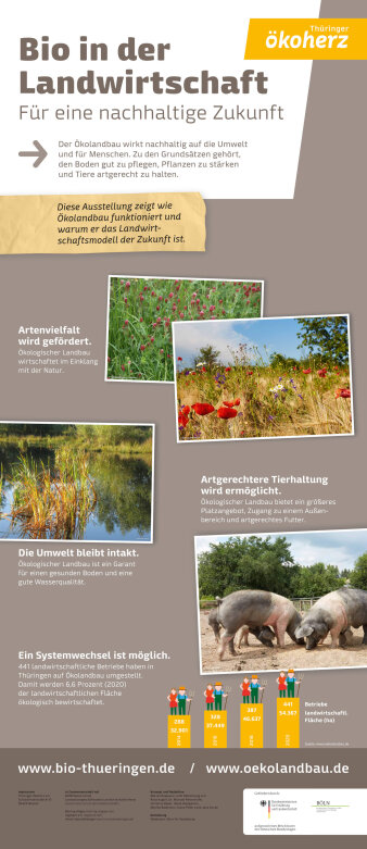 Roll-Up der Ausstellung Ökoland