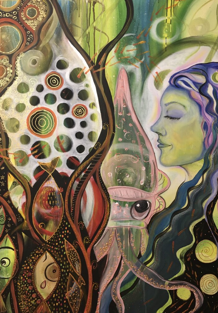Ausstellung Traumwelten Intuitive Malerei einer Traumwelt